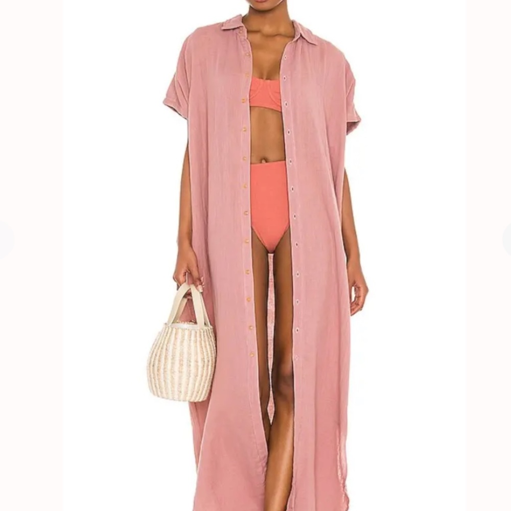 Acacia Oahu Duster in Rose Petal